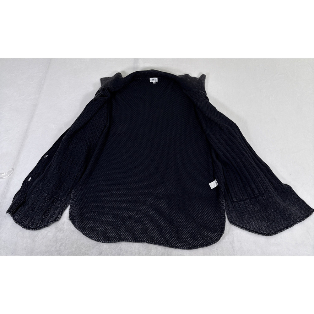 BKE Women's Knit Patchwork Chunky Knit Cardigan Size Small Gray Bnfts Charity - Picture 8 of 11
